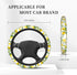 Lemon Patterns Wheel Cover for Women,Yellow Lemons 14.5 Steering Wheel Cover Protector Non Slip Durable Universal Automotive Accessories Car Decor...