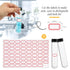 40ml Glass Clear Test Tubes with Screw Caps and Plastic Stoppers, 25 x 115mm Liquid Small Leak-Proof Glass Test Tubes, 12PCS...