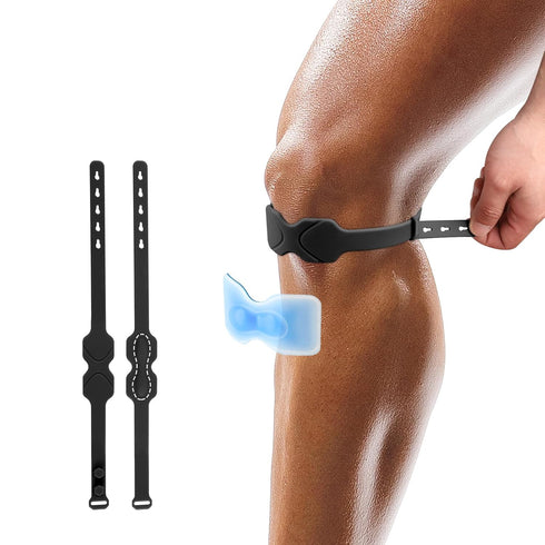Knee Patellar Tendon Support Strap - 2 Packs Knee Brace for Men & Women - Adjustable Knee Band Stabilizer for Jumpers Meniscus Tendonitis Relief -...