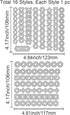 GLOBLELAND Page Tab Hole Reinforcement Cutting Dies for DIY Scrapbooking Metal Geometric Craft Designs Die Cuts Embossing Stencils Template for Pa...
