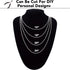 Jishi 33ft Stainless Steel Ball Chain 2mm Bead Dog Tag Chain Beaded Necklace Chains for Jewelry Making Bracelet Military Crafts, Silver Metal Pull...