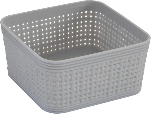 Simplify 6 Piece Organizing Set | Multiple Size Bins | Multipurpose | Office | Desk | Dorm | Bathroom | Storage Basket | Small Items | Accessories...