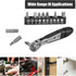 Mini Ratchet Screwdriver Set - 11-Piece 1/4 Ratchet Elbow Right Angle Screwdriver Set Small Ratcheting Wrench High Torque Low Profile Ratchet Angl...