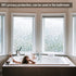 NIVIY 3D No Glue Static Cling Window Films Privacy Cut Glass Window Sticker for Bathroom Office Kitchen Window Decor 17.7"x 78.7"...