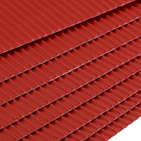 MECCANIXITY Corrugated Paper Sheets 25pcs 11.8-inch x 7.87-inch Red Cardboard for DIY Craft...