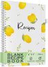 OUTSHINE 6 x9 Lemons Hardcover Recipe Binder, Blank Recipe Binder to Write in Your Own Recipes, Recipe Binder, Recipe Book Blank, Recipe Notebook,...
