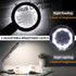 30X 10X Magnifying Glass with Light and Stand, Foldable Handheld Magnifying Glass & 2 Level Dimmable for Macular Degeneration, Seniors Reading, Cl...