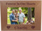 CustomGiftsNow Forever in Our Hearts Memorial - Engraved Alder Wood Picture Frame Holds 4-inch x 6-inch Photo...