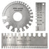 3Pcs Stainless Steel Thickness Wire Gauge, Dual Sided Wire Gauge Sheet Thickness Welding Gauges, Wire Gauge Measurement Tool Accessories...