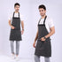 Aprons for Women and Men, Kitchen Chef Apron with 2 Pockets and 40" Long Ties, Adjustable Bib Apron for Cooking, Serving - 32" x 28" - Black/White...