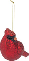 Raz Imports Red Cardinal Bird Glass Christmas Tree Ornament 5.25 Inch...