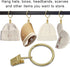 40 Pack Curtain Rings with Clips, Drapery Clips with Rings, Drapes Rings 1.26 in Interior Diameter, Fits up to 1 in Curtain Rod, Gold Color...