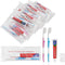 Disposable Toothbrushes with Toothpaste Individually Wrapped, Travel Kit whit Plastic Zip Bag,Toothbrush Head Cover, Bulk Toothbrush for Homeless,...