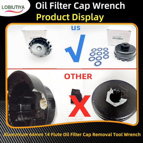 64mm Oil Filter Cap Wrench For Toyota Lexus oil filter wrench (14 flutes), 2010-2015 Toyota 4runner Oil Filter Wrench Toyota Camry Oil Filter Wren...
