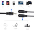 SaiTech 3.5mm Stereo Jack Splitter Cable Adapter for iPod, Mp3 Player, Mobile Phone, Laptop, PC, Headphone Speakers (Black)...