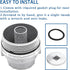 Oil Filter Housing Cap Assembly with Oil Plug Compatible with Toyota Camry Tacoma Tundra Venza 4Runner Avalon RAV4 Sienna & Lexus ES300h ES350 LS4...