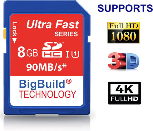 8GB Ultra Fast SDHC 90MB/s Memory Card Compatible with Kodak PIXPRO AZ252, AZ401, AZ421, AZ422, AZ527, AZ528, AZ651 Camera...