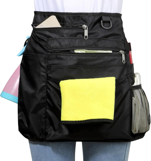 Waterproof Cleaning Apron with 8 Pockets,Housekeeping Uniform Supplies,Durable Caddy Costume Work Apron...