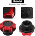 X AUTOHAUX Red Aluminum Alloy Gas Engine Oil Filler Cap Plug Cover for Toyota Reiz Camry Highlander Crown Corolla...
