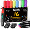 Lenski Chalk Markers, Art Supplies for Kids, 16 Chalkboard Markers, Washable Markers, Liquid Chalk Markers for Glass, Chalk Markers for Chalkboard...