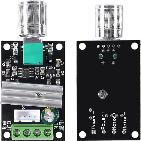 4PCS DC PWM Motor Speed Controller, Adjustable 6V 12V 24V 28V 3A 80W DC Motor Speed Controller Adjustable Reversible Switch...