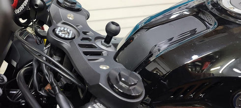 motomount R3 for Yamaha YZF R3(2016+) Ram Stem Nut/Mount with 1inch(25mm) TPU Ball- Compatible with Phone/Camera/GPS Mount(Adapter)...