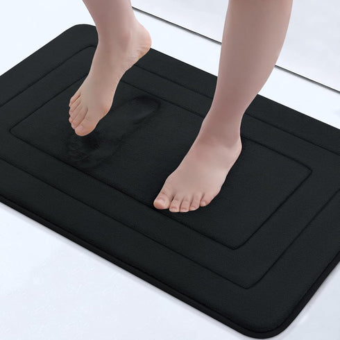 Arotive Memory Foam Bathroom Rug Mat 24x16, Ultra Soft and Absorbent Bath Mat, Machine Wash Dry, Comfortable Bath Rug Carpet for Bathroom Floor, T...