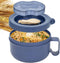 Unbreakable Microwave Soup Mugs with Lids and Handles,Microwave Ramen Bowl with Lid for Soup and Instant Noodles,Oatmeal, Gumbo, Salad,BPA Free (S...