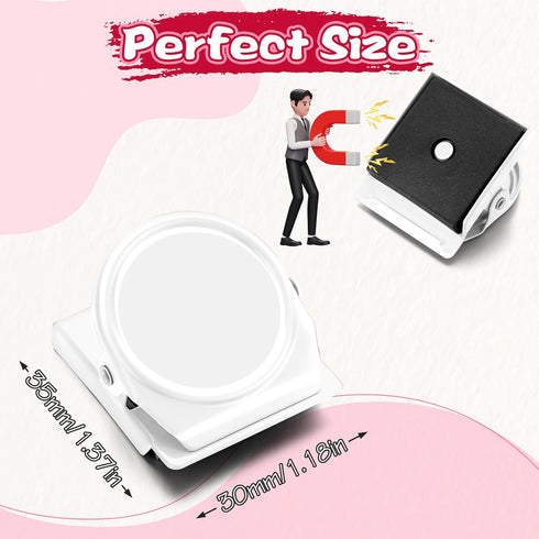 Grtard 6 Pack Magnetic Clip, Refrigerator Clip Magnets,Clip with Magnet,Heavy Duty Magnetic Clips Perfect for Home, Photo Display,Note List, Offic...