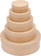 BENECREAT 5 Sizes Papier Mache Flat Round Boxes Nesting Stacking Craft Paper Gift Box for Candy Chocolate Biscuits, Halloween Christmas, Wedding F...