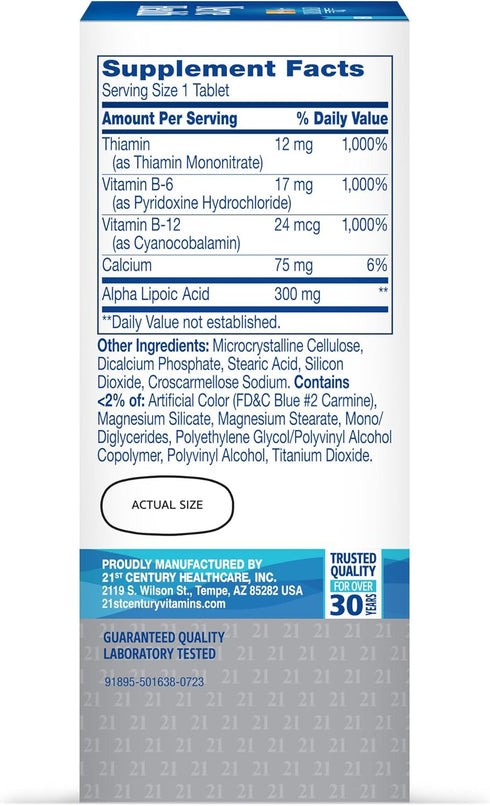 21st Century Nerve Health, 30 Tablets...