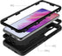 MMY Case for Samsung Galaxy S21 FE Case + Tempered Glass Screen Protector Heavy Duty Shockproof Drop Dust Proof 3 in 1 Defender Black...