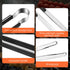 4 Pack Premium Stainless Steel Kitchen Tongs, Serving Tongs for Cooking, XEVOM Metal Food Tongs with Non-Slip Grip, Heat Resistant Grill Tongs 12 ...
