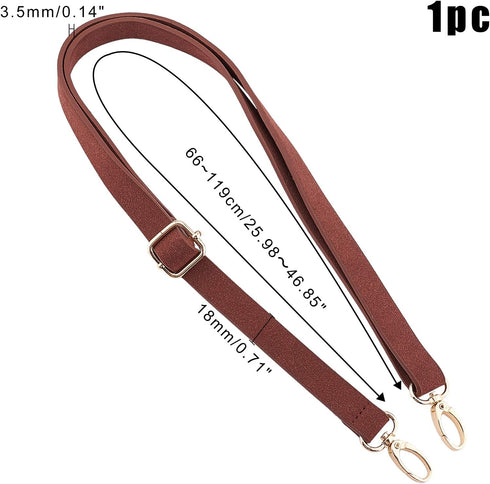 PandaHall DIY PU Leather Bag Knitting Set, Leather Bag Bottom/26” Shoulder Strap/Bag Twist Lock/Flap Cover/Bag Buckles for Crochet Handbag Tote Sh...