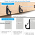 SELEWARE 30PCS Screw in Hooks for Hanging Outdoor String Lights, Windproof Christmas Light Hanger Hooks, Black Wall Hooks for Patio Gazebo Fence t...