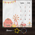 Farm Theme Baby Monthly Milestone Blanket, 48x40in Soft Flannel, Tractor and Barn Backgrounds, Newborn Mom Gifts, Baby Shower Age Growth Tracker w...