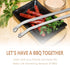 BBQ Sausage Cooking Rotating Tongs, Tongs for Grilling, Tongs for Cooking, Flip Bacon Steak Meat Sausage Vegetables BBQ Tongs, Cooking Tongs Stain...
