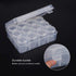 Segbeauty Gem Organizer Box, Clear Bead Container 12 Compartments with Secure Lids, Empty Plastic Display Case Jewelry Organizer Transparent Nail ...