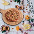 Bamboo Cutting Board,Meat Chopping Boards,Pizza Peel Paddle with Handle for Homemade Baking Pizza Bread Cake Fruit Vegetables (Round-Board)...