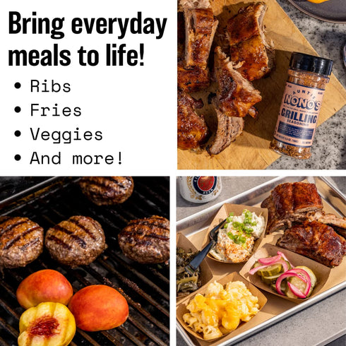 Auntie Nono’s Grilling Seasoning, All-Natural Vegan Seasoning for Ribs, Steaks, Burgers, Veggies, Grilling, BBQ, 4.2 Oz....