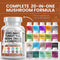 Clean Nutraceuticals Lions Mane 3000mg 20in1 Mushroom Supplement with Turkey Tail 2000mg Reishi 1000mg Cordyceps Chaga 1000mg Maitake Meshima Pori...
