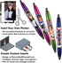 Violet - PixStylus 2 in 1 Personalized Pen and Stylus Combo – DIY, Create your own custom stylus/pen – Just insert a photo or design your own inse...