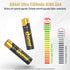 BONAI Gold Top Rechargeable AAA Batteries 12 Count, Upgrade High Capacity 1100mAh NiMH Batteries Low Self-Discharge...