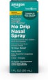 Amazon Basic Care No Drip Severe Congestion Nasal Pump Mist Spray, 12 Hour Relief, Oxymetazoline HCl, Maximum Strength Plus Menthol, Steroid Free,...