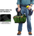 Gardening Tote Bag, Deluxe Garden Tool Storage Bag and Home Organizer with Pockets, Wear-resistant & Reusable, 14 Inch, Dark Green...