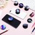 Honoson 9 Pieces Cell Phone Grip Holder Collapsible Holder Colorful Self-Adhesive Finger Ring Sublimation for Smartphone and Tablets(Nebula)...