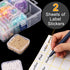 Quefe 30pcs Bead Organizers in A Clear Organzier Box, 2 Sets Clear Plastic Diamond Painting Storage Container with Mini Boxes for Craft Organziers...