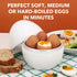 Egg Cooker for Microwave - 4 Egg Capacity Microwave Egg Cooker for Hard Boiled Eggs | Food-Grade Soft, Medium and Hard Boiled Egg Cooker | Easy to...