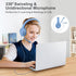 SIMOLIO Kids Headphones Wired with Microphone for Virtual School & Gaming, Safe Volume Cord Headphone with Flexible Rotatable Mic for Boys, Teens,...