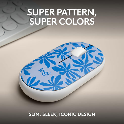 Logitech M340 Wireless Mouse with Limited Edition Prints, USB Receiver and Silent Clicks, Portable Wireless Mouse for Laptop, PC, Windows, Chrome,...